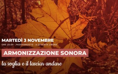 Armonizzazione sonora · La soglia e il lasciar andare